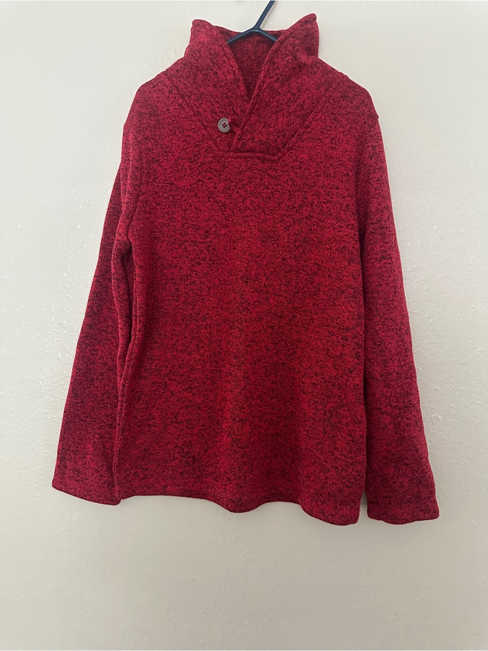 jumping beans Red Shawl-Collar Pullover Sweater
